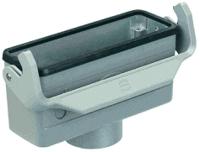 19300241752 HARTING, , Cable-Mount Hood Coupler, Han B Screw, Aluminum, Die Cast, Cable to Cable