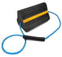 RS PRO  High Visibility Rubber Wheel Chock, 250 mm x 150mm x 170 mm