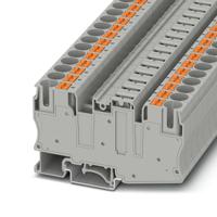 1080201 Phoenix Contact Grey PT-10 Disconnect Terminal Block, 20 → 6 AWG, 500 V