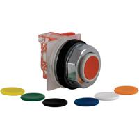 9001KR3UH13 Schneider Electric Harmony 9001K Series, Black, Blue, Green, Orange, Red, White, Yellow Push Button Head, Spring Return