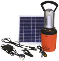 96207160 Sollatek Glowstar Rechargeable Handlamp, 7W, Compact Fluorescent Tube, with batteries
