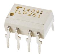 TLP2662 Toshiba  AC Input Infrared LED Output Dual Optocoupler, Through Hole, 8-Pin DIP