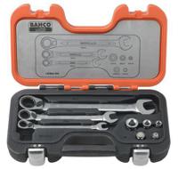 1RMA-S8 Bahco 8 Pieces Alloy Steel Imperial Ratchet Spanner Set