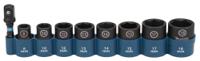 E-16639 Makita 9-Piece Metric 3/8 in Impact Socket Set , 6 point