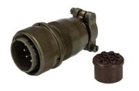 MS3106E18-1P Amphenol Industrial, MS Cable MIL Spec Circular Connector Plug, Socket Contacts,Shell Size 1, Bayonet, MIL-DTL-5015