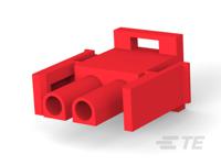 1-480698-2 TE Connectivity Universal MATE-N-LOK Series 6.35mm Pitch 2 Way 1 Row Male Straight Crimp Connector Housing