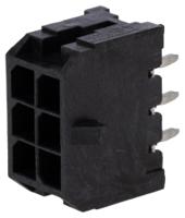 43045-0625 Molex MICRO-FIT 3.0 43045, 3mm Pitch, 6 Way, 2 Row, Straight PCB Header, Through Hole