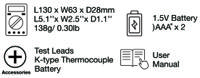 296-593 RS PRO Digital, LCD Digital Multimeter, 10A ac Max, 10A dc Max, 600V ac Max - UKAS CalibratedRs Pro