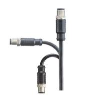 Amphenol Industrial Male 5 way M12 to Sensor Actuator Cable, 2 m