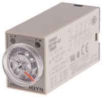 H3YN-41-AC100-120 Multi Function Timer Relay, Socket, 0.1 min → 10 h, 4 Contacts, 4PDT, 100 → 120 V ac