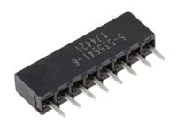 5-535541-6 TE Connectivity AMPMODU Mod IV Series 2.54mm Pitch 8 Way 1 Row Straight PCB Socket, Through Hole, Solder Termination