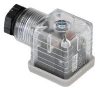 811-8304 RS Pro 2P+E DIN 43650 A Solenoid Valve Connector, Female, Cable Mount, ME-211/SL Series, 10A, 110 V dc