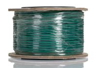 RS PRO Green 0.5mm² Hook Up Wire, 20 AWG, 16/0.2 mm, 25m, Silicone Rubber Insulation