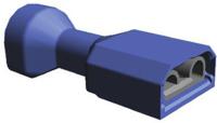 3-520140-4 TE Connectivity Ultra-Fast .250 Series Blue Insulated Crimp Receptacle, 6.35 x 0.81mm, 1.3mm² to 2mm², 16AWG to 14AWG