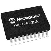 PIC16F628A-I-SS Microchip PIC16F628A-I/SS, 8bit PIC Microcontroller, 20MHz, 2048 x 14 words, 128 B Flash, 20-Pin SSOP