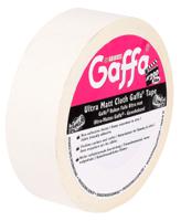 Advance Tapes AT200 White Matt Gaffa Tape, 50mm x 50m, 0.26mm Thick