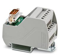Phoenix Contact VIP-2/SC/D 9SUB/M Series 9-Contact Male Interface Module, D-sub Connector, DIN Rail Mount, 2A