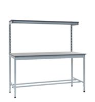 RS PRO Steel Workbench, 250kg Max Load, Adjustable Height, 840mm x 1800mm x 750mm