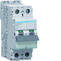 MMN263 Hager MMN MCB, 2P, 63A, 400V AC, 15 kA Breaking Capacity