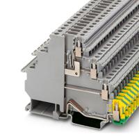 3011067 Phoenix Contact  5-D/TG/D/PE, VIOK 1 Series Grey, 2.5mm², 4-Level, Screw Termination