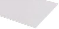 809-9689 White Polyvinyl Chloride PVC Sheet, 1.2m x 1.2m x 2.5mm