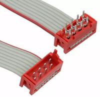 2205070-3 TE Connectivity Micro-Match Ribbon Cable Assembly, Micro-Match MOW Plug to Micro-Match PB Plug, 200.5mm