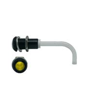 RHD-1100-2500-F9PZY67PR  Bivar, Panel Mount Right Angle LED Light Pipe, Yellow Round Lens