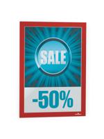 4872-03 Durable DURAFRAME® Red A4 Smooth and rigid Information Frame, 323mm Height, 236mm WidthDurable