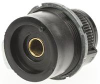 26A21B10 Vishay Multiturn Dial, Body: Black, for use with knob Dia. 30.6mm with a Black Indicator, 6.35mm ShaftVishay