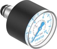 Festo 10 mmin Pressure Gauge 10bar Inline 26mm Outside Diameter