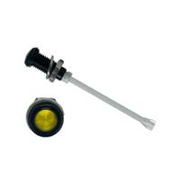 RHD-2140-F9PZY67PR  Bivar, Panel Mount Vertical LED Light Pipe, Yellow Round Lens