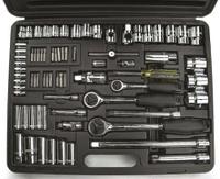 1-87-193 Stanley , 75 Pieces Socket Set 1/2 in, 1/4 in, 3/8 in Square DriveStanley