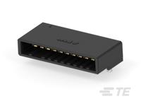 1-178298-2 TE Connectivity Dynamic 3000 Series, 3.81mm Pitch 10 Way Shrouded Right Angle PCB Header, Through Hole