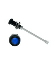 RHD-1640-F9PZB67PR  Bivar, Panel Mount Vertical LED Light Pipe, Blue Round Lens
