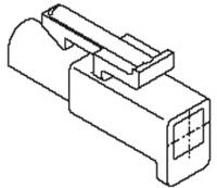 19-09-1019 Molex STANDARD .093" Series 1 Way 1 Row Female Straight Crimp Connector Housing 3191