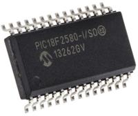 PIC18F2580-I-SO Microchip PIC18F2580-I/SO, 8bit PIC Microcontroller, 40MHz, 32 kB, 256 B Flash, 28-Pin SOIC