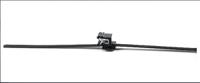 156-00661-T50ROSEC5A-PA66W-BK HellermannTyton EdgeClip Series, Black Nylon 66 Cable Tie Assemblies200mm x 4.6mm