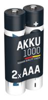 Ansmann NiMH Rechargeable AAA Battery, 1Ah, 1.2V