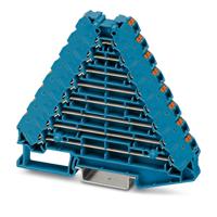 3270136 Phoenix Contact  PTRV 8 BU/BU Series Blue, 0.14 → 2.5mm², Push In Termination
