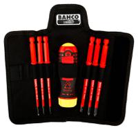 808062 Bahco Pozidriv; Slotted Interchangeable Insulated Screwdriver Set, 7-PieceBahco