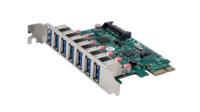 Exsys 7 Port PCIe USB Serial Card