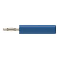 Schutzinger Blue, Male to Female Test Connector Adapter With Metal contacts and Nickel Plated - Socket Size: 4mm
