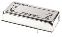 RP20-2405DFW Recom RP20 FW 20W Isolated DC-DC Converter Through Hole, Vin 9 → 36 V dc, Vout ±5V dc, I/O isolation 1.6kV