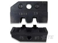 539731-2 TE Connectivity ERGOCRIMP Series, Crimp Die Set, FASTIN-FASTON 250 Crimp Terminals
