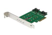 StarTech.com 3 port 1 x M2 M-key, 2 x M2 B-key M.2 Adapter