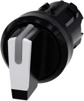 3SU1002-2BP60-0AA0 Siemens SIRIUS ACT 3SU10 Series 3 Position Selector Switch Head, 22mm Cutout, White Handle