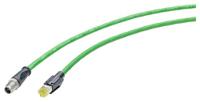 6XV18785TN15 Siemens Cat6a Male M12 to RJ45 Ethernet Cable, Aluminium foil with a braided tin-plated copper wire screen Shield,