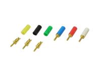 OP-1-2-50-Yellow Mac 8 0.8mm Yellow Terminal Post, 125V ac/dc, 1A, M1.8 Thread