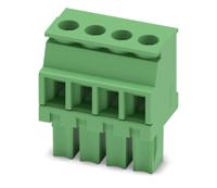 Phoenix Contact, 3.81mm Pitch, MCVW 1.5/4-ST-3.81, 4 Way, , Pluggable Terminal Block, Plug, Cable Mount, Screw