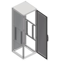 NSYRCKP4 Schneider Electric PanelSeT Accessoires Series Galvanised Steel General Purpose Enclosure, IP55, Flanged, 200 x 60mm